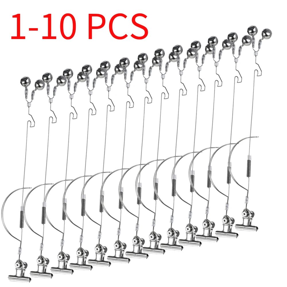 Bite Indicator - 1-10ชิ้นสัญญาณเตือน lonceng pancing การกัดเบ็ดตกปลาสแตนเลสเหยื่อล่อปลาคาร์พอุปกรณ์ป้องกันการกัดกร่อนป้องกันสนิมอุปกรณ์ตกปลา
