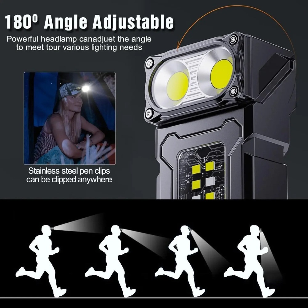 180 °   ไฟฉาย LED แบบหมุนได้ ช - Fishing Light บทวิจารณ์และราคา