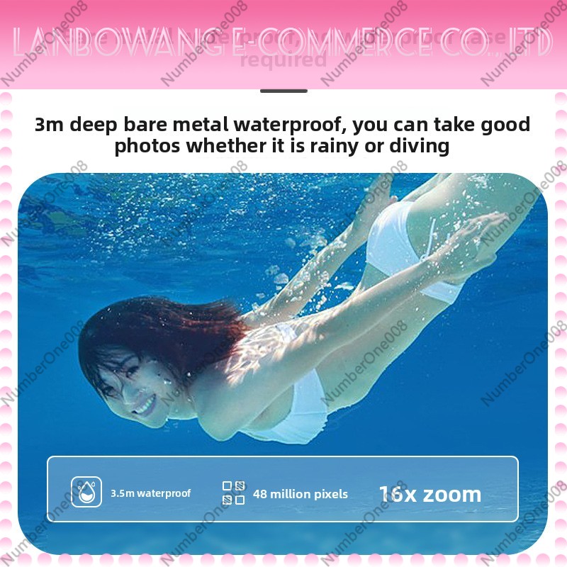 กล้องแอคชั่นกันน้ำแบบจอคู่ 4K  - Underwater Camera บทวิจารณ์และราคา
