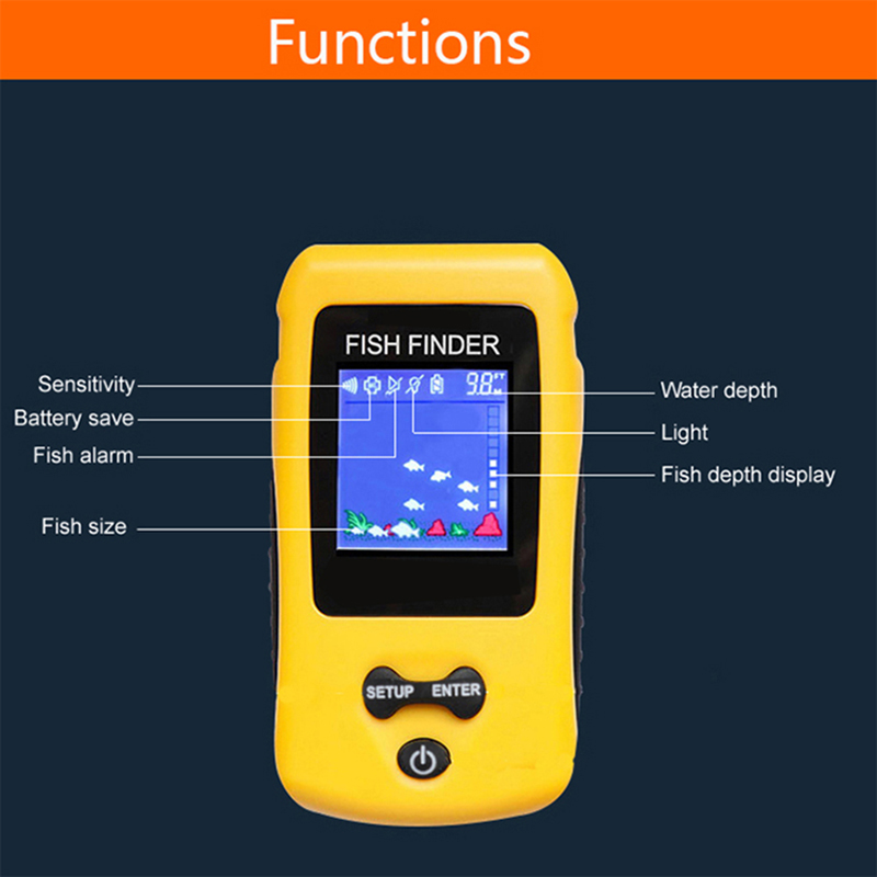 เครื่องหาปลาไร้สายสีสันสดใสรุ่ - Fish Finder Transducer บทวิจารณ์และราคา
